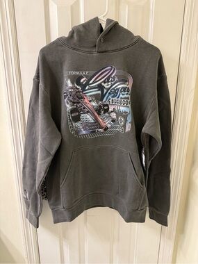 F1 Sweatshirt Formula 1 Las Vegas Grand Prix Gray Size S Licensed NEW